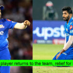 After Rohit Sharma, 1 More Star Player Returns To The Team, Relief for MIv