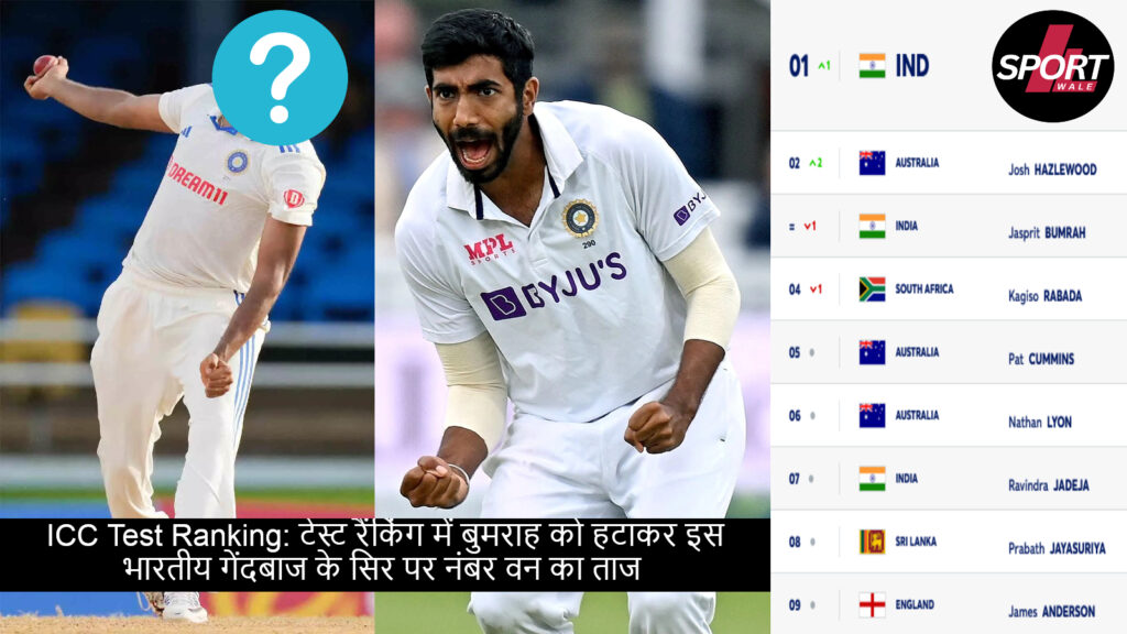 ICC Test Ranking: टेस्ट रैंकिंग में बुमराह को हटाकर इस भारतीय गेंदबाज के सिर पर नंबर वन का ताज